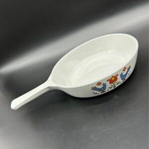 Vintage Corningware Pan Festival Pennsylvania Dutch Birds Sauce Skillet 1975